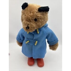 Paddington Bear Eden Toys Vintage 1977 Plush London England  Red Boots 21"